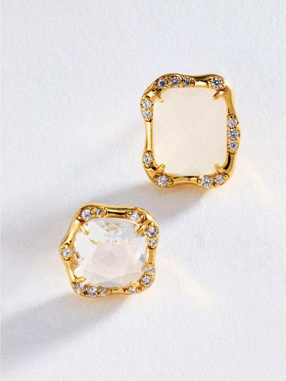 Anthropologie Stone Post Earrings, Set of 2